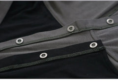 Fake Two Pieces Crop Hooded Top - PWM