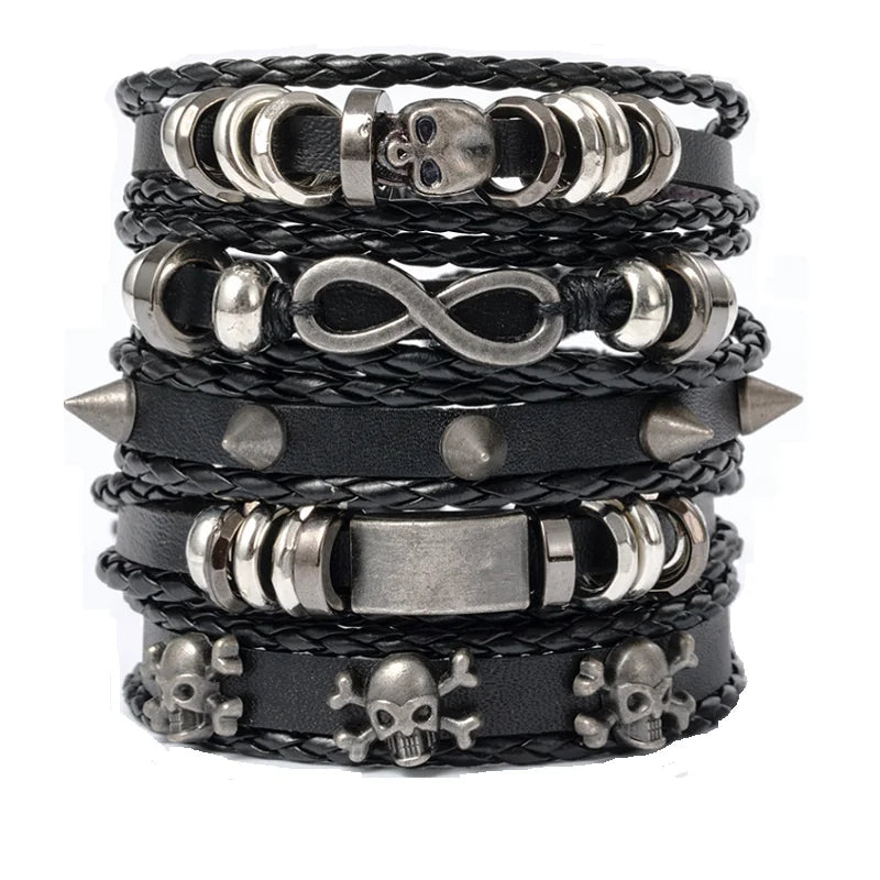 Rivet Leather Bracelet Sets - PWM