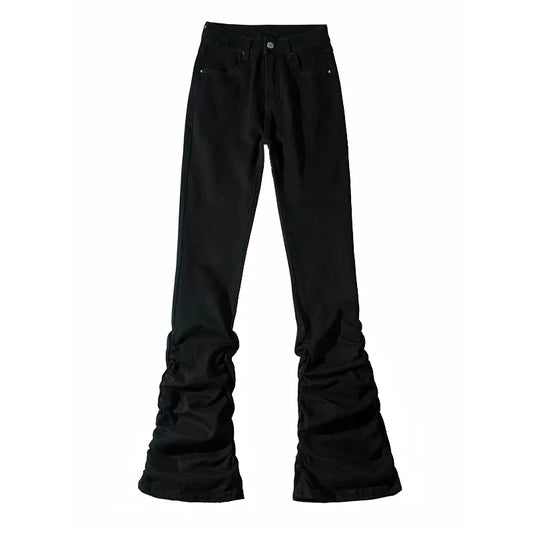 Ruched Flare Pants