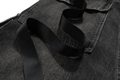 Drawstring Cargo Baggy Denim - PWM