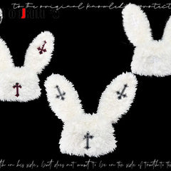 Fluffy Rabbit Ear Gothic Hat