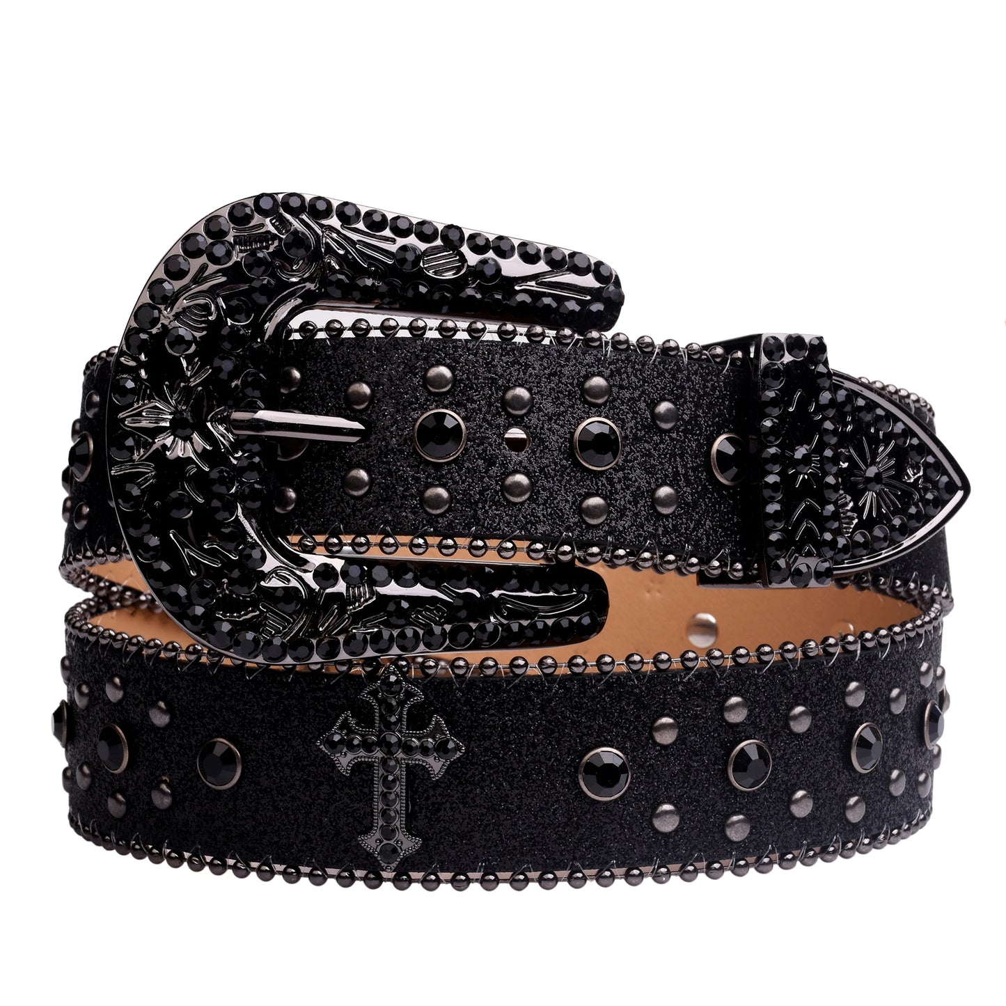 Western Cowboy Cross Rhinestone belt