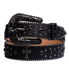 Western Cowboy Cross Rhinestone belt - PWM