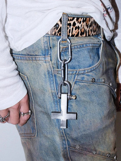 Cross Pendant Metal Chain
