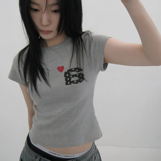 Round Neck Print t-shirt