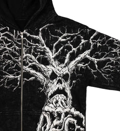 Washed Oversized Loose Cotton Zipper Jacket - PWM
