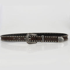 Paisley Pattern Studs Belt - PWM