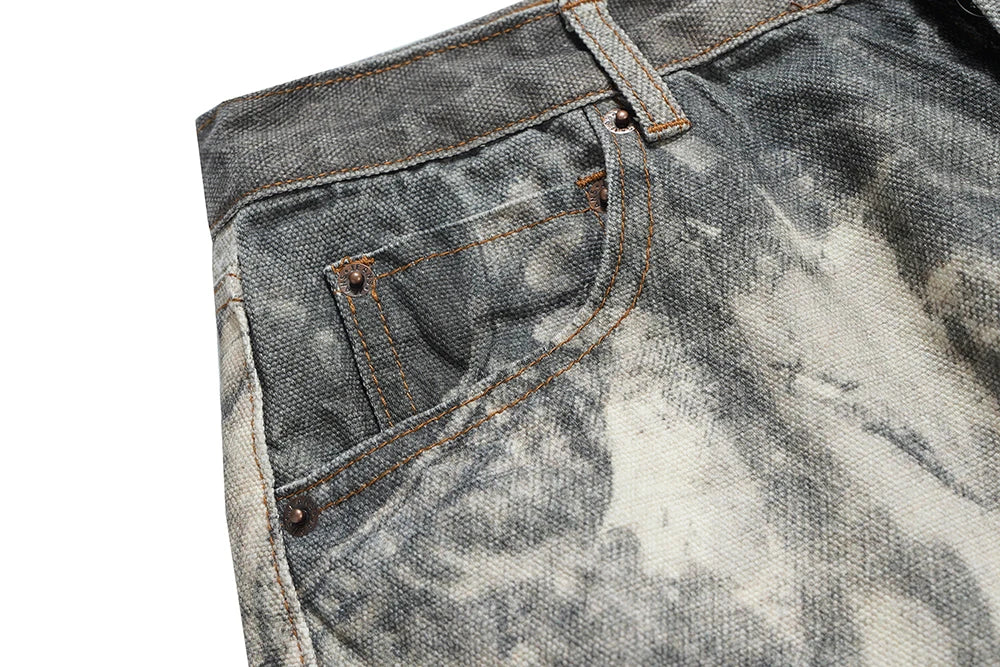 Camouflage Speckled Digital Printed Jeans