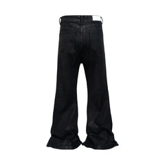 Glue Coated Boot cut Flared Pants - PWM
