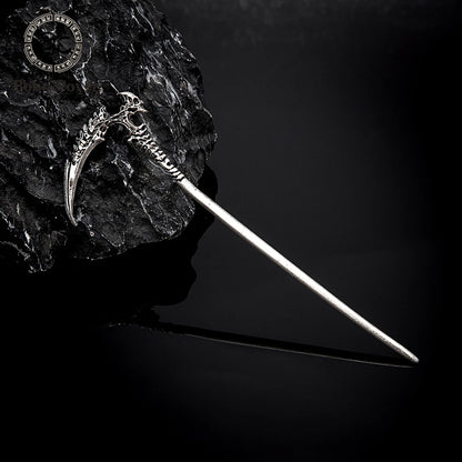 Death Sickle Skull Hair Stick