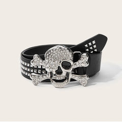 Silver Skull Buckle Belt - PWM