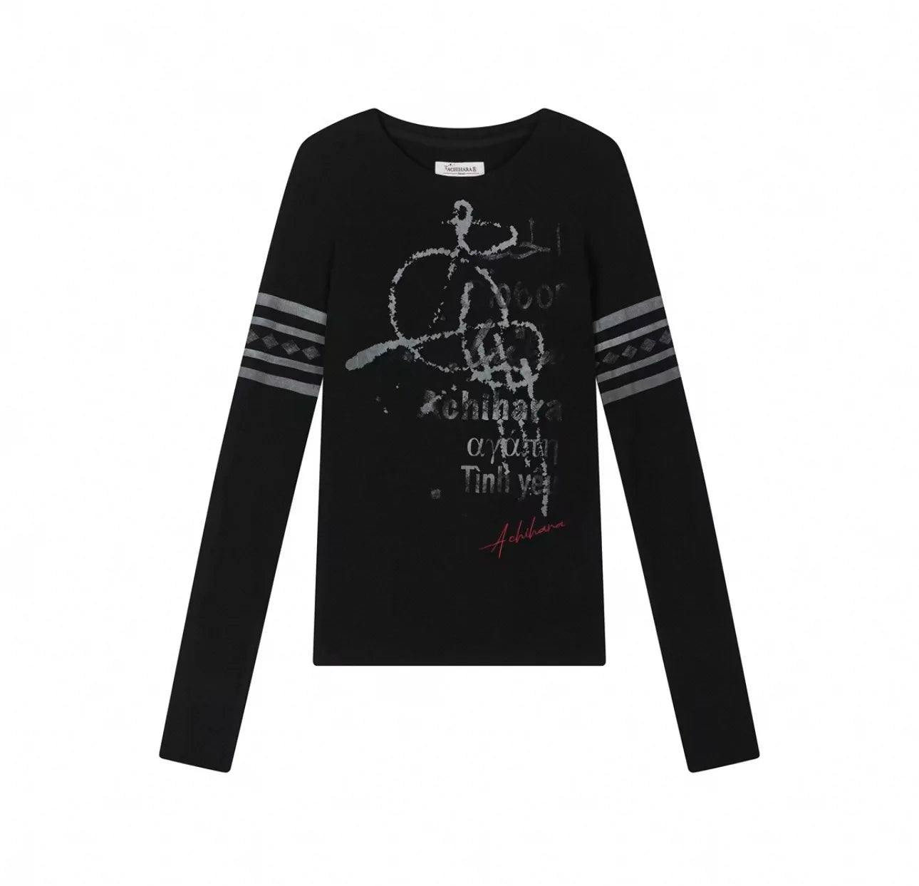 Striped Patchwork Slim Tees Tops - PWM
