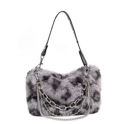 Leopard Print Underarm Bag