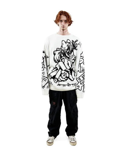 Cartoon Knitted Pullover Sweater