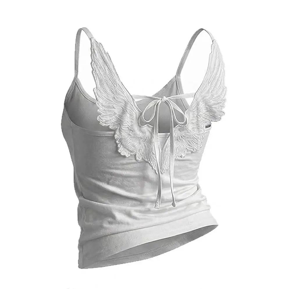 Angel Wings Embroidered Vest