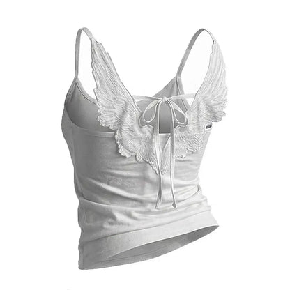 Angel Wings Embroidered Vest
