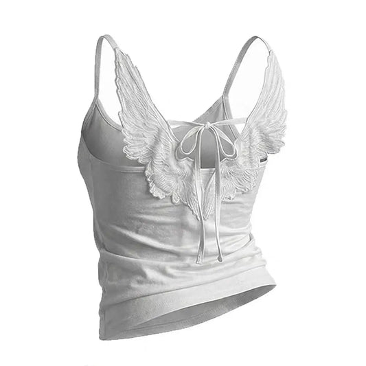 Angel Wings Embroidered Vest