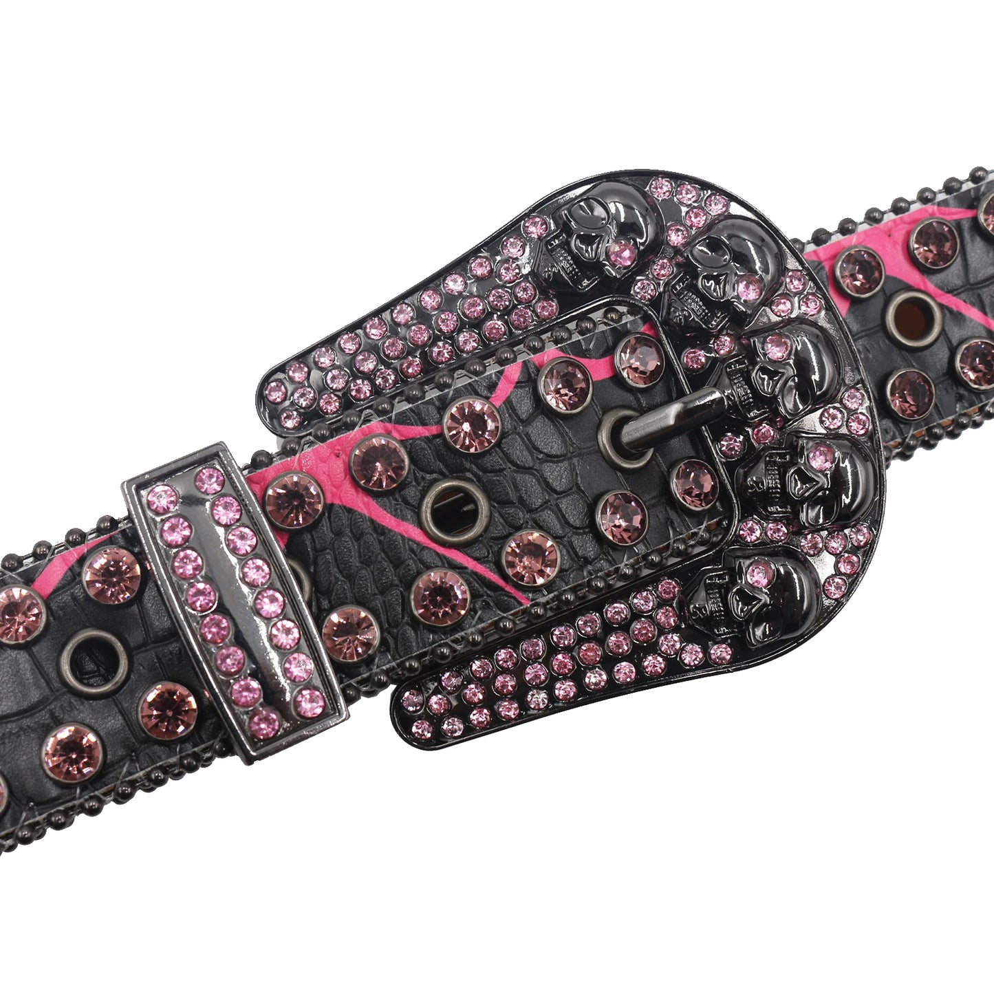 Skull Rhinestone Belt