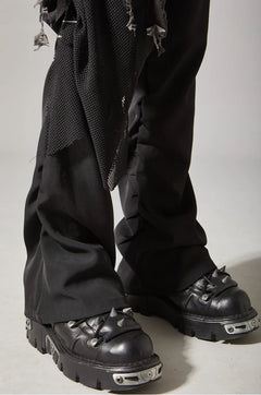 Layered Patchwork Flare Pants - PWM