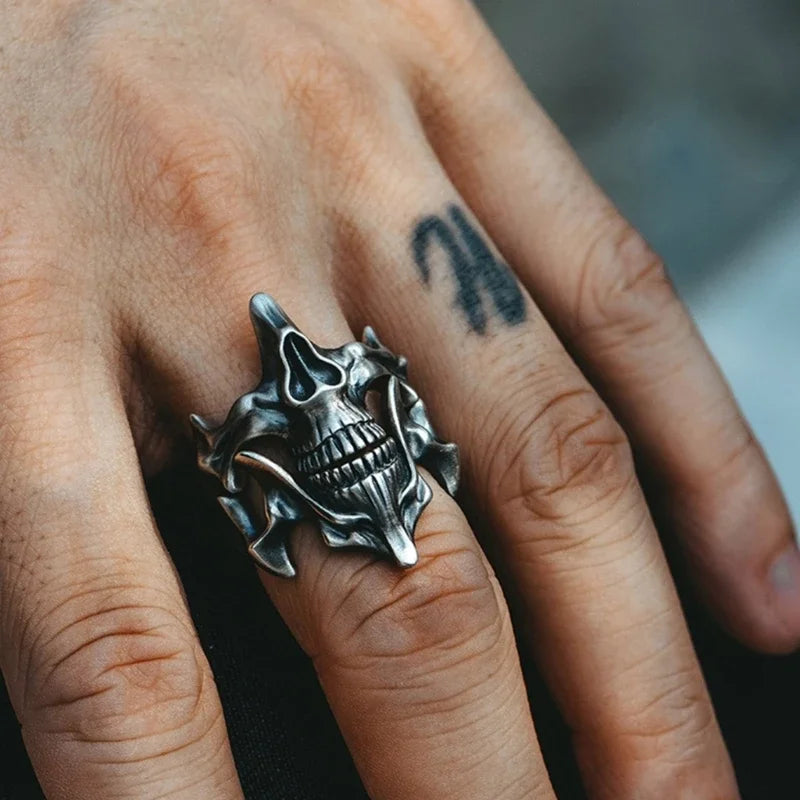 Gothic Skull Mask Rings