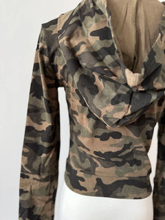 Slim Fit Camo Zipper Hoodie - PWM