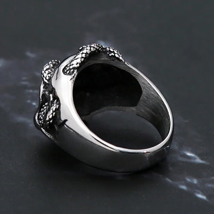 Snake Skull Ring