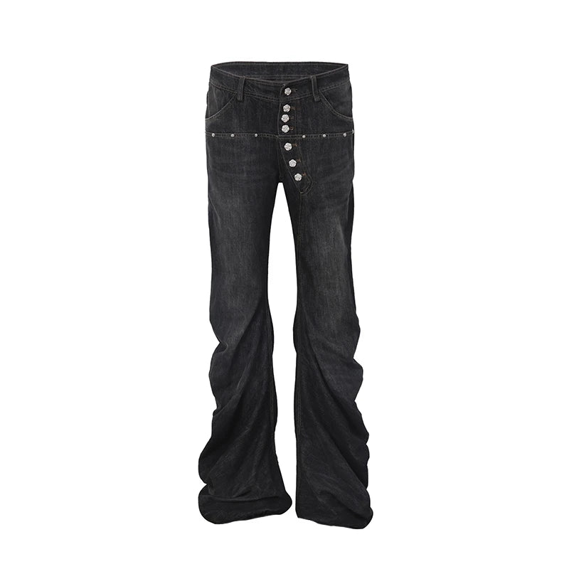 Japanese Y2k Black Baggy Jeans - PWM