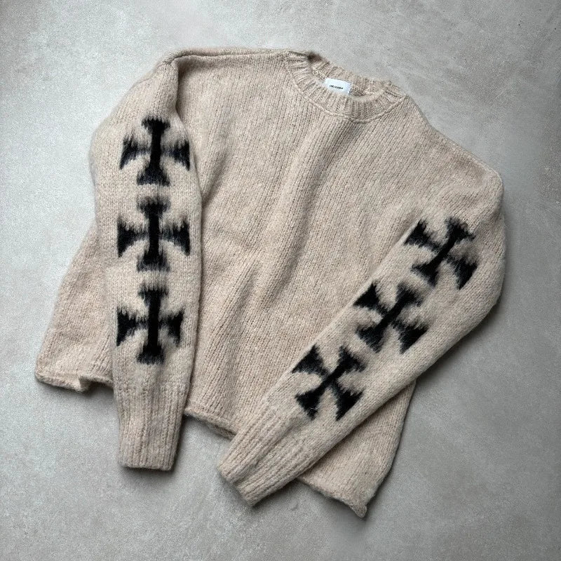 Cross Fleece Sweater