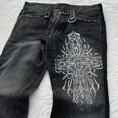 Cowboy Cross Micro Flared Jeans - PWM
