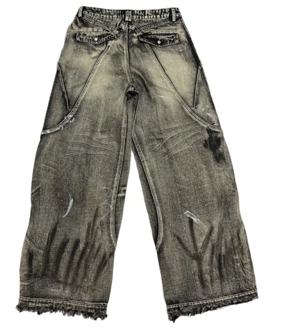 Graffiti Wide Jeans