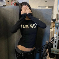 I AM NOT Long Sleeve T-shirt - PWM