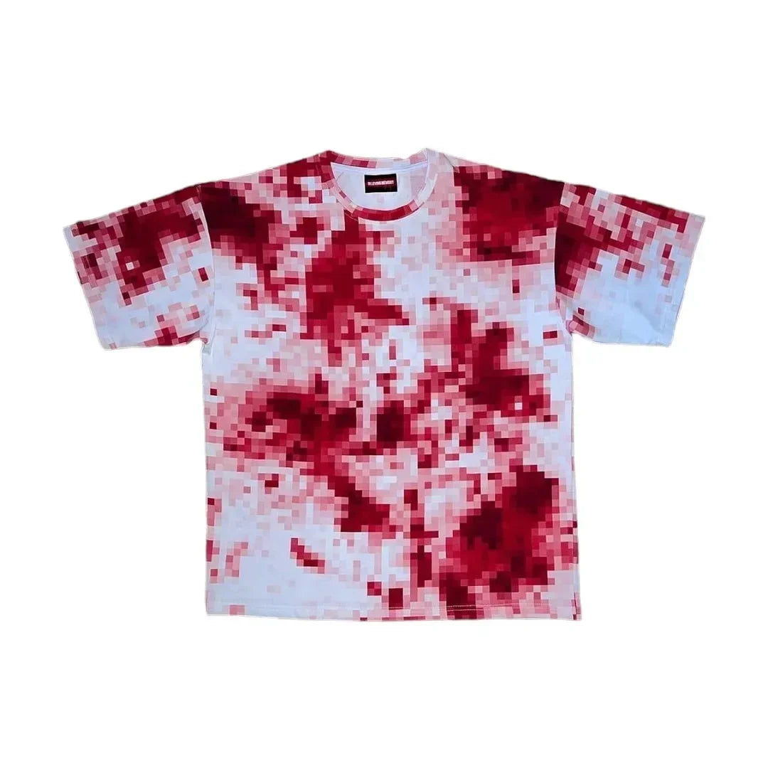 Blood Mosaic Print T-shirt