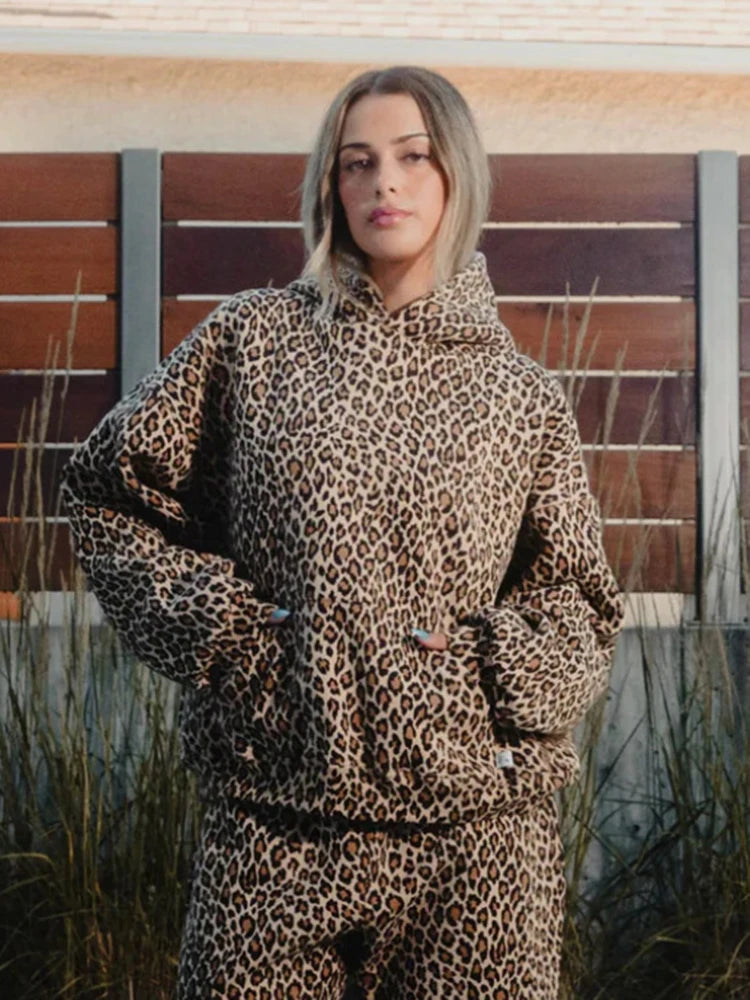 Leopard Pullover Hoodie