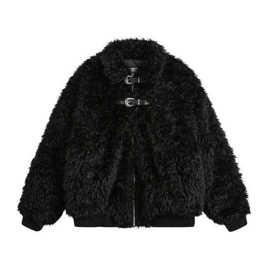 Loose Lamb Wool Coat - PWM