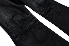 Glue Coated Boot cut Flared Pants - PWM