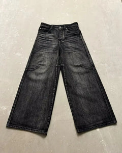 Stitching Washed Make Old Baggy Jeans - PWM