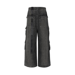 Drawstring Cargo Baggy Denim - PWM