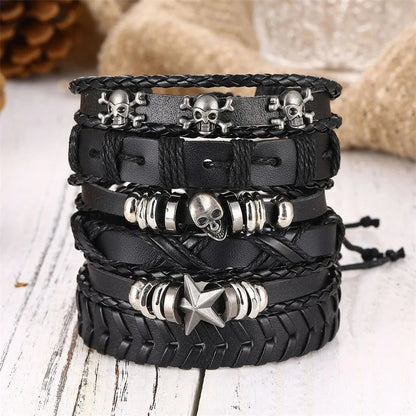 Rivet Leather Bracelet Sets