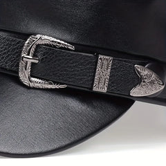Belt Buckle Leather Hat - PWM
