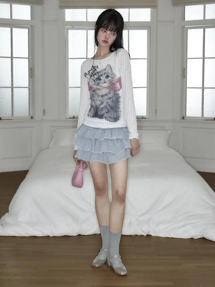 Cat Graphic Slim-Fit Shirt - PWM