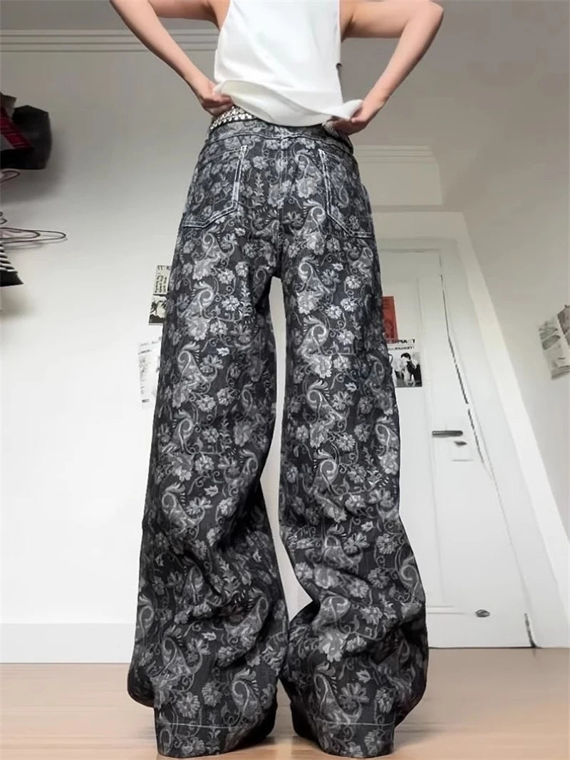 Paisly Pattern Baggy Trousers