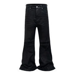 Glue Coated Boot cut Flared Pants - PWM