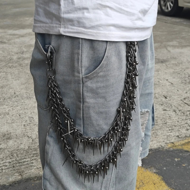 Double-layer Rivet Metal Chain