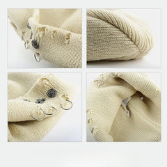 Cross ring woolen Beanie - PWM