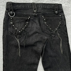 Cowboy Cross Micro Flared Jeans - PWM