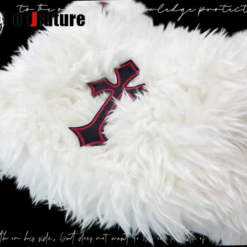 Fluffy Rabbit Ear Gothic Hat