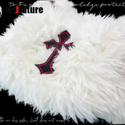 Fluffy Rabbit Ear Gothic Hat