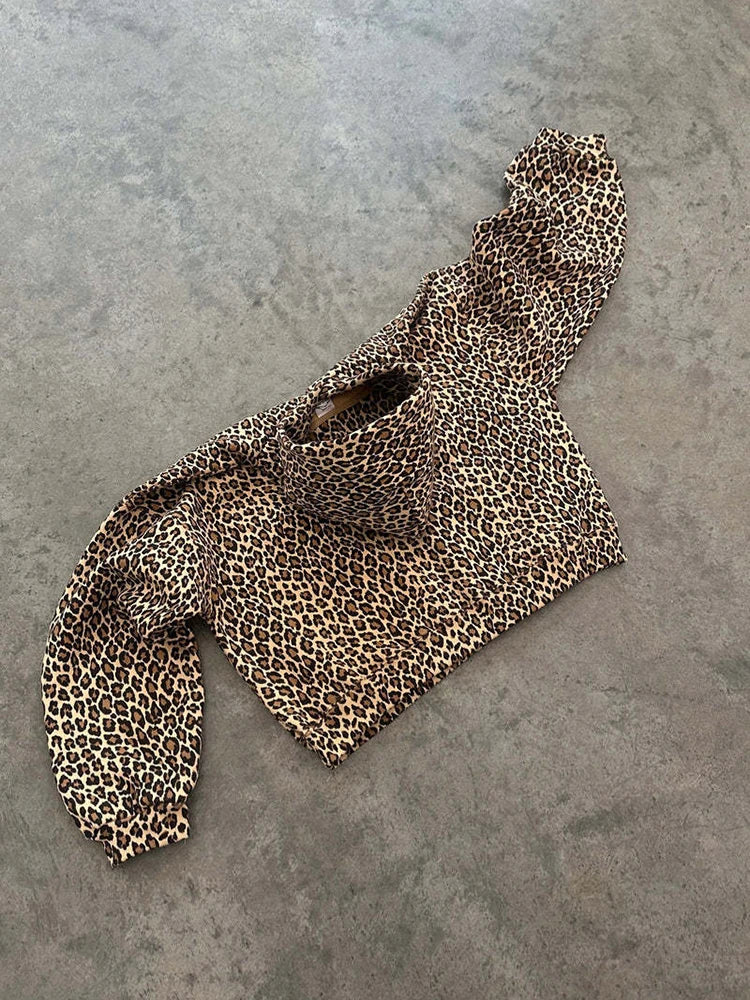 Leopard Pullover Hoodie