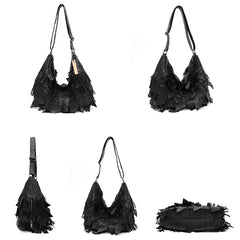 Tassel Purses Patchwork Crossbody Bags - PWM
