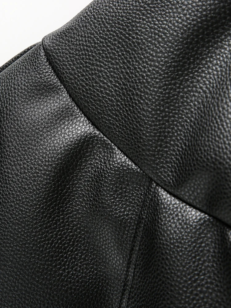 Leather Padded Jacket